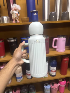 Termo 1.3L tapa/mate de acero - comprar online