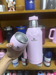 Termo 1L tapa/mate de acero