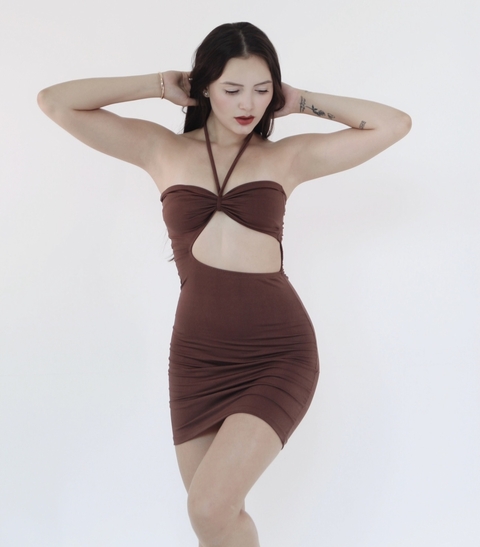 Vestido Bia Marrom