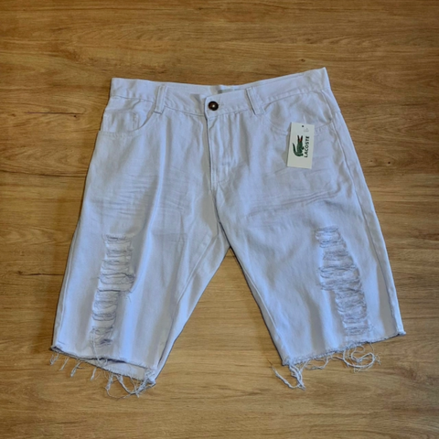 Bermuda Jeans Rasgada - comprar online