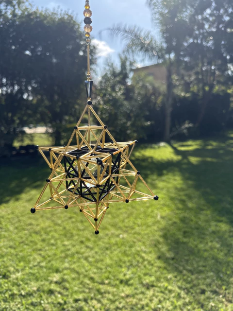 Merkabah Cristico - Negro / Oro - comprar online