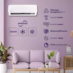 Aire Acondicionado Split Inverter Philco 3500w Phin35ha3bn - comprar online