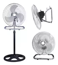 Ventilador 3 En 1 De Pie Pared Piso 18 Pulgadas Diametro 90w - comprar online