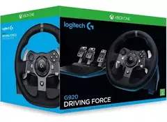 Imagen de Volante Logitech G920 Driving Force con pedales para PS5, Xbox y PC