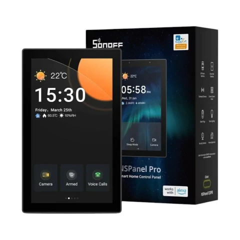 SONOFF NsPanel PRO Panel Táctil Inteligente con Zigbee y Centro de Control (Negro) - comprar online