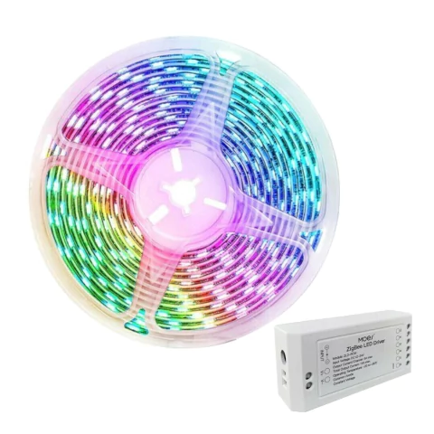 Kit MOES ZigBee Tira LED RGB+CCT 5M con Controlador Tuya Home Assistant Alexa - comprar online