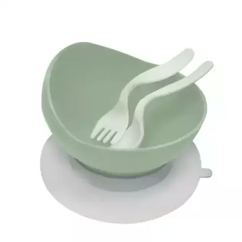 Tazón con sopapa + cubiertos - comprar online