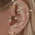 Piercing argolinha em formato coração - loja online