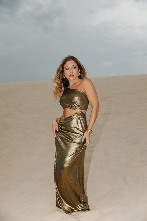Vestido Metalizado Bali