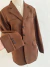 Blazer Estruturado Suede - Santorini Oficial