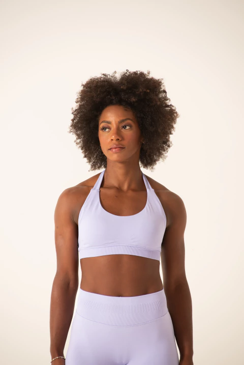 Top Halter Lilás Seamless Fitness - comprar online