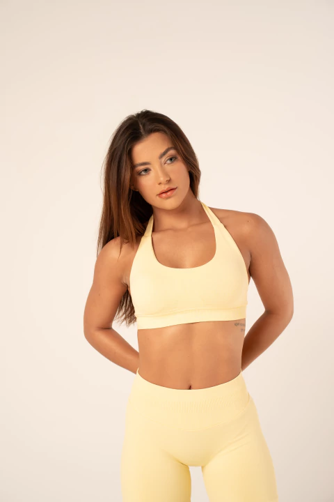 Top Fitness Seamless Amarelo Manteiga - comprar online