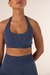 Top Fitness Seamless Azul - comprar online