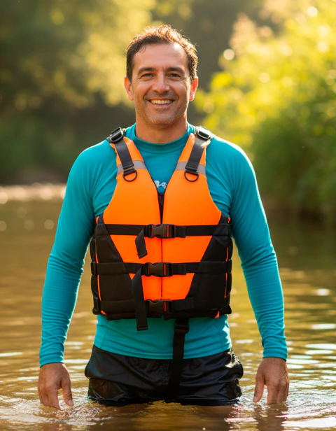 CHALECO DISPOSITIVO AUXILIAR DE FLOTACION 100 a 120 Kg Talle XL - comprar online