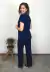 Conjunto Bea Abdalla Recortes a Fio Azul Marinho - comprar online