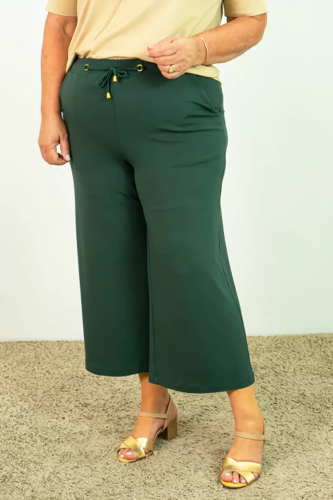 Pantacourt Bea Abdalla Detalhe Ilhós Verde