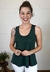 Blusa Bea Abdalla Regata Evasê Verde na internet