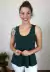 Blusa Bea Abdalla Regata Evasê Verde - loja online