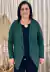 Cardigan Manga Longa Verde