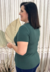 Blusa Bea Abdalla Básica Verde Military - comprar online