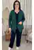 Cardigan Manga Longa Verde - loja online