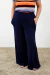 Pantalona Cós Largo Marinho - Bea Abdalla