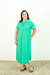 Vestido Chemisier Manga Curta Verde - comprar online