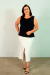 Blusa Regata Canoa Preto - comprar online