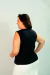 Blusa Regata Canoa Preto