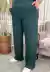 Calça Pantalona Bolsos a Fio Verde