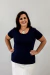 Blusa Bea Abdalla Básica Azul Marinho