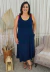 Vestido Bea Abdalla Midi Azul Marinho - comprar online