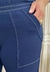 Calça Pantalona Bolsos a Fio Marinho - comprar online