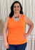Blusa Regata Laranja Decote V na internet