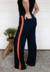 Calça Bea Abdalla Pantalona Bicolor Preto - Bea Abdalla