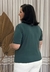 Blusa Básica Meia Manga Decote U Verde - comprar online