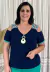 Blusa Manga Curta Marinho