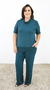 Conjunto Pantalona Manga Curta Gola Rolê Verde - comprar online