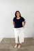 Blusa Bea Abdalla Básica Azul Marinho - loja online