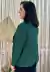 Cardigan Manga Longa Verde - comprar online