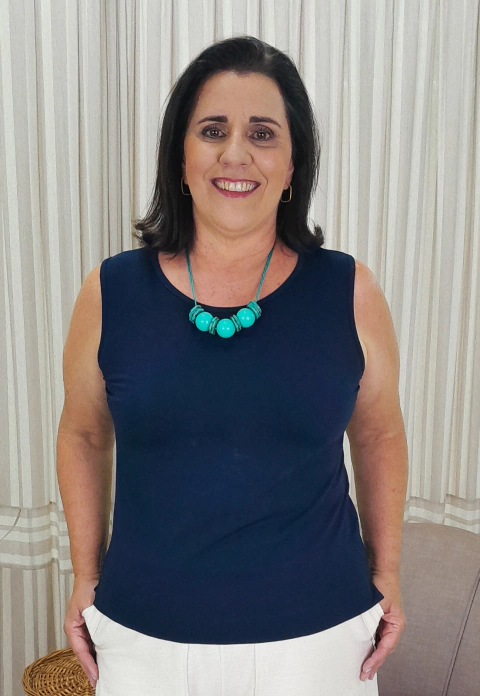 Blusa Regata Canoa Marinho