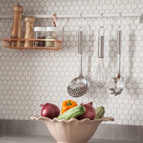 Pastilhas de Vidro Cristallo Hexagonais OUT placa - comprar online