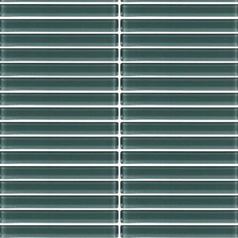 Pastilhas de Vidro Cristallo Lisas 2,5x15 e 1,5x15 placa:25,5x26,5 cm (Tijolinho e Reto) - comprar online