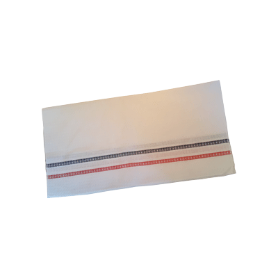 3764- Repasador clasico nido de abeja blanco fajinador azul y roja - comprar online
