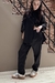 Imagen de SET PIJAMERO ORQUIDEA NEGRA 2 PIEZAS PANTALON LARGO Y CAMISA