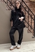 SET PIJAMERO ORQUIDEA NEGRA 2 PIEZAS PANTALON LARGO Y CAMISA