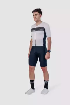 TRISUIT KEA RACE PRO TRIA SLIM FIT HOMBRE WHITE LINE - OXSPORTWEAR