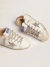 Golden Goose - Women's Super-Star with shearling lining and silver glitter star en internet