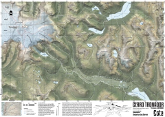 Mapa Cerro Tronador, Río Negro. en internet