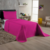 Colcha Cobre Leito Cama Solteiro 2 Peças -Pink